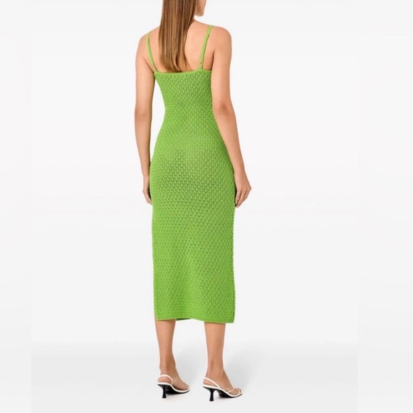 Nicholas crochet-knit green midi dress - Picture 2 of 7